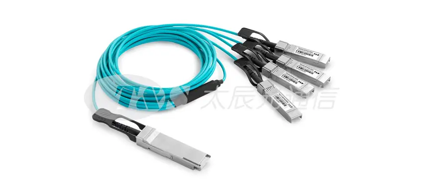 100G QSFP28ブレイクアウトAOC